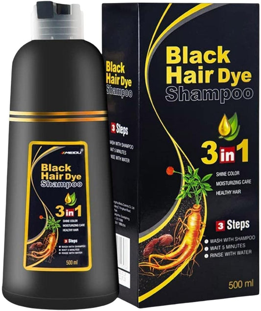 Champú Cubre Canas sin AmonÍaco para Hombres y Mujeres (NEGRO)